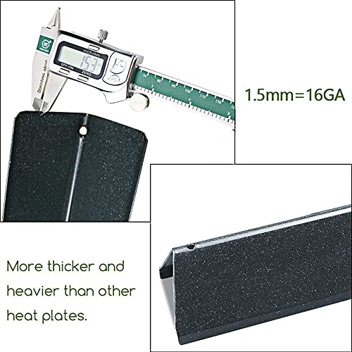 Utheer 7635 Flavorizer Bars 15.3 inch for Weber Spirit I & II 200 Series (2 Burners), Spirit E210 E220 S210 S220 with Front Control Knobs, Grill Replacement Parts for Weber 16 GA ​Porcelain Heat Plate - Image 3
