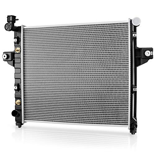 DWVO Radiator Complete Radiator Compatible with 19992004 Jeep Grand Cherokee 6Cyl 40L L6 DWRD1006 - Image 1