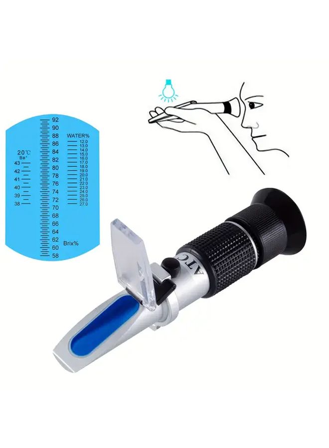 Black 3 in 1 Honey Refractometer for Moisture Brix Baume Beekeeping Maple Syrup - Image 3