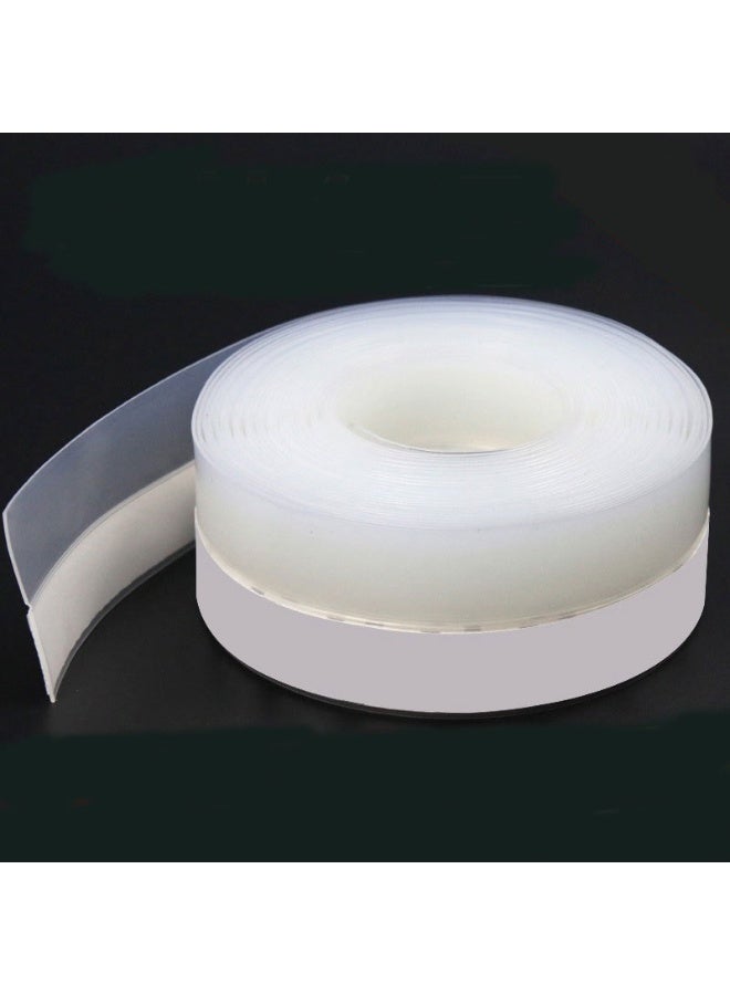 VIUAUAX 5 Meters Weatherstrip, Silicone Door Sealing Strip, Door, Window Soundproof Panel, With  Adhesive Backing (35mm, Translucency) - Image 2