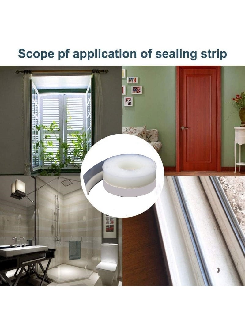 VIUAUAX 5 Meters Weatherstrip, Silicone Door Sealing Strip, Door, Window Soundproof Panel, With  Adhesive Backing (35mm, Translucency) - Image 5