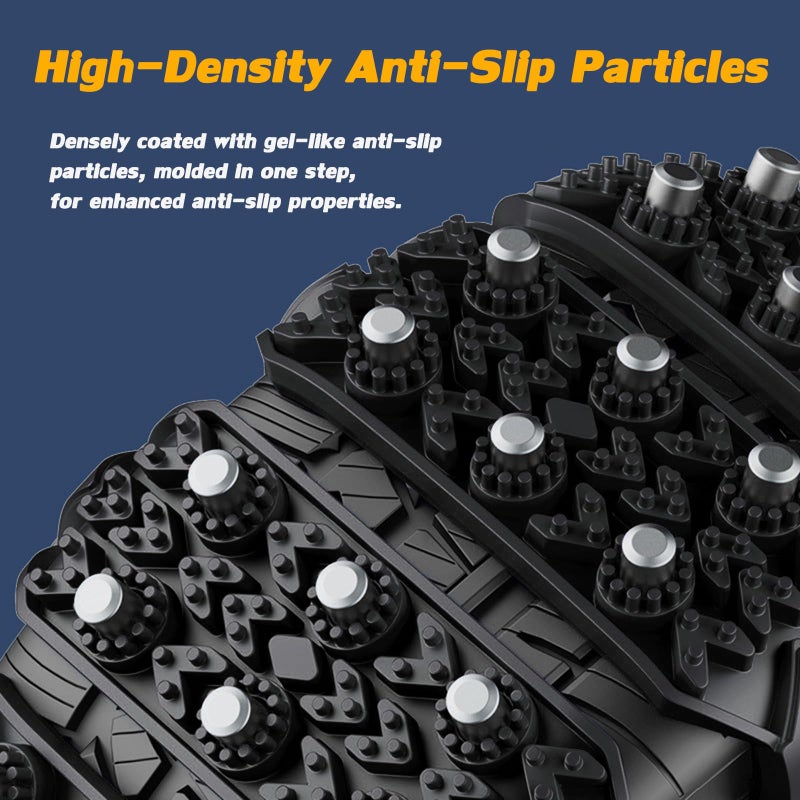 EOHMAK Snow Chains 8 PCS Car Anti-Skid Snow Tire Chains Automotive Tire Traction Chain for Tire Width 165-266mm Car Truck Pickup in Snow Ice Sand and Mud (Black, 8 Pack) - Image 5