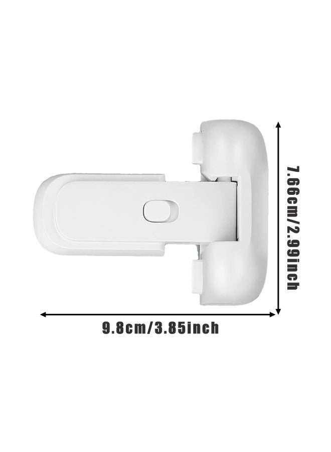 Refrigerator Fridge Freezer Door Lock for Kids, Child Proof Refrigerator Latch Lock to Keep Door Closed, No Tools Required and Easy Installation - Image 2