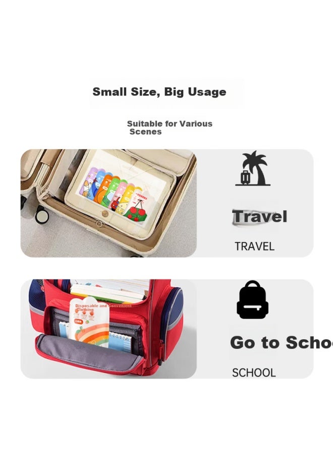 NOLANSEND Disposable Raincoat For Children Full Body Thickened Poncho With Card Portable For Elementary School Students Travel Outdoor Backpack Rain Gear - Image 3