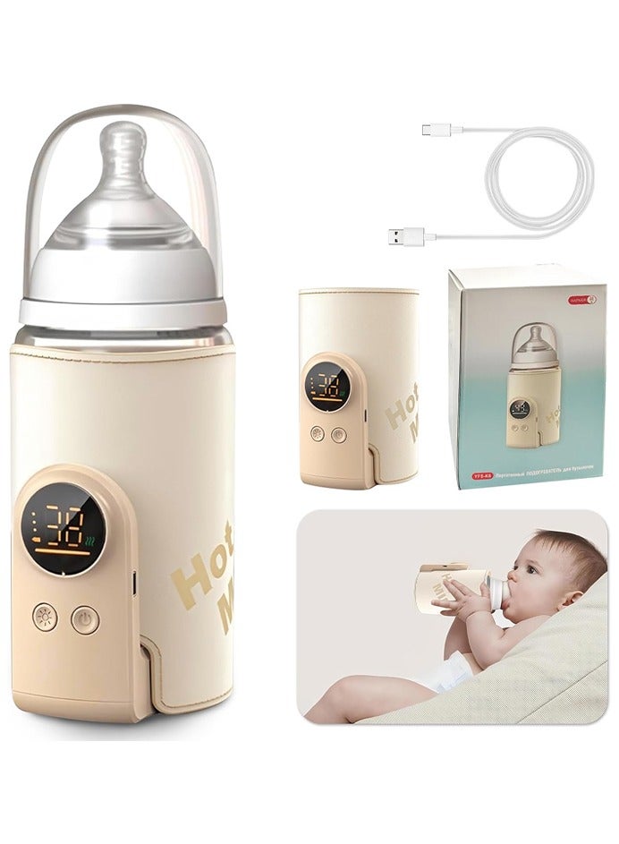 0TO1 TECH Portable Travel Thermos, Travel Thermos, Fast Heating, LED Display, 6-Speed Temperature Control, Rechargeable Milk Thermos, Precise Temperature Control - Image 1