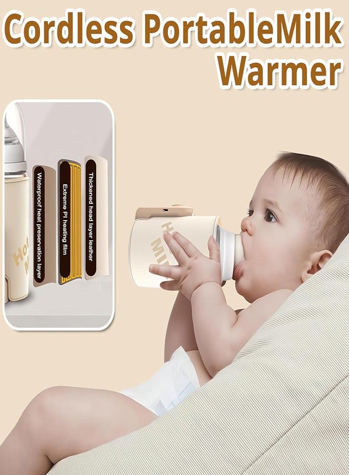 0TO1 TECH Portable Travel Thermos, Travel Thermos, Fast Heating, LED Display, 6-Speed Temperature Control, Rechargeable Milk Thermos, Precise Temperature Control - Image 2