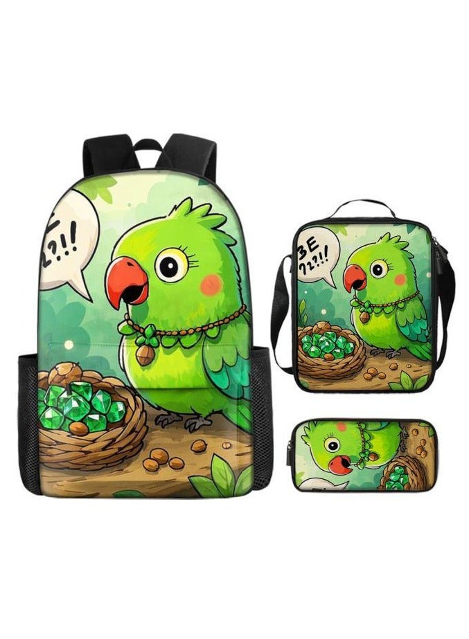 The latest universal cartoon new three-piece schoolbag (for students, teenagers, children) - 1115