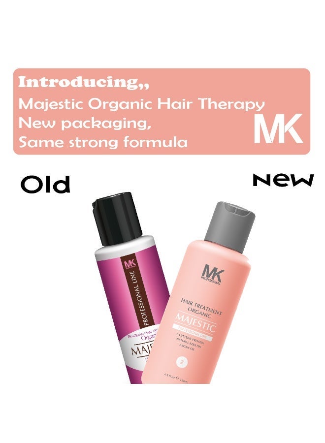 MAJESTIC MK PROFESSIONAL KERATIN Organic Hair Treatment Complete Kit, 125 ml - Image 4