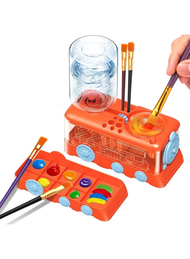 general Wash Brush Cleaner - automatically Changes Water, Pen Holder With Multiple Color Options for Washing Brushes. - Image 1