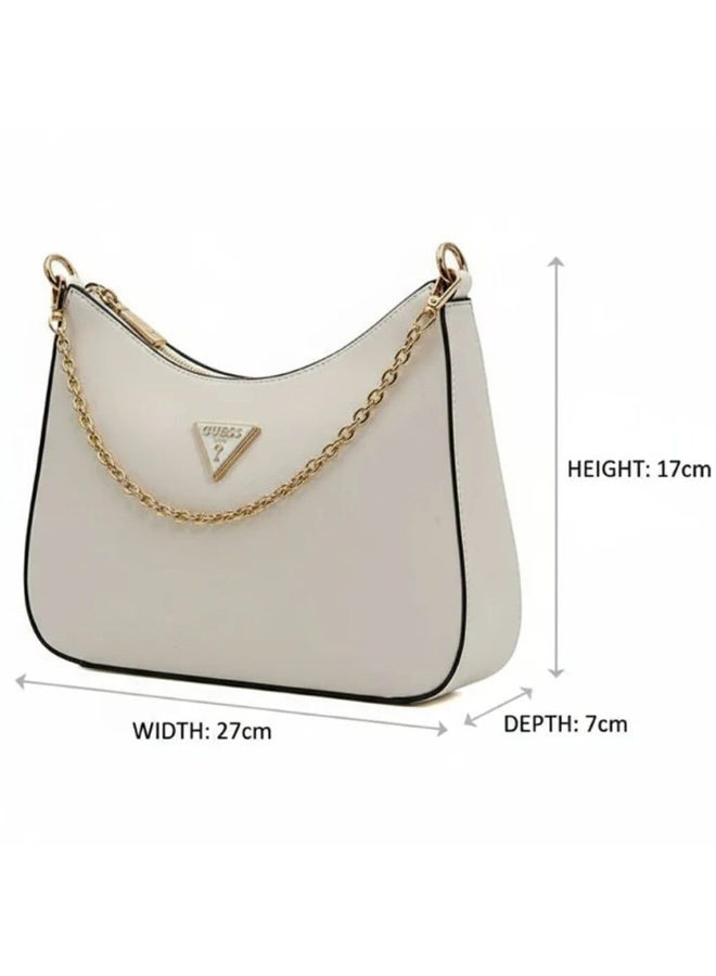 Guess Women's Signature 4G Logo Shoulder Bag with Branded Strap & Detachable Pouch - Image 4