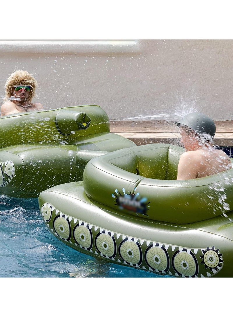 VUCATIN Inflatable Tank Pool Float Tank Swimming Pool Float With Water Cannon Outdoor Water Toy with Squirt Water Gun for Kids and Adults in Summer Swimming Pool Party - Image 5