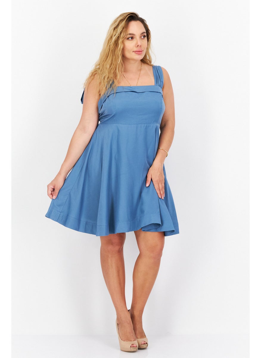 Women Plain Mini Dress, Classic Blue - pzsku/ZDFDF9F0A29CE92186BA5Z/45/_/1729779285/47842a06-1525-4dc6-b825-9552b2ed1d0d