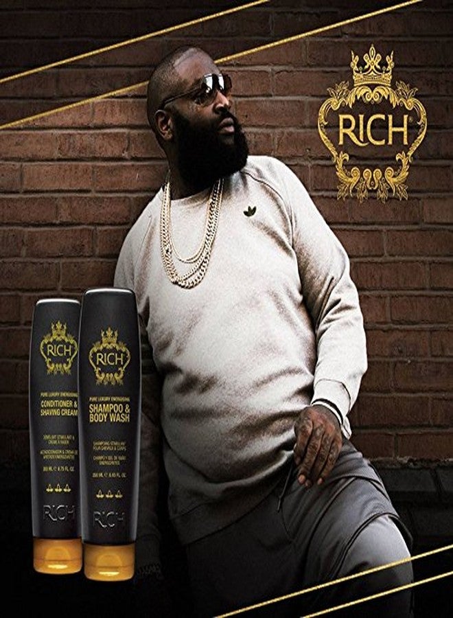 RICH Hair Care Pure Luxury Energizing Shampoo and Body Wash, 8.45 oz. - Image 2