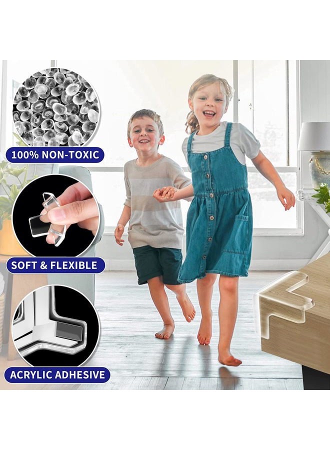 YIIFELL 16 T-Shape Corner Protectors for Baby Safety - Clear Furniture Guards, Covers for Table Corners - Baby Proof Corner Guards - Image 4