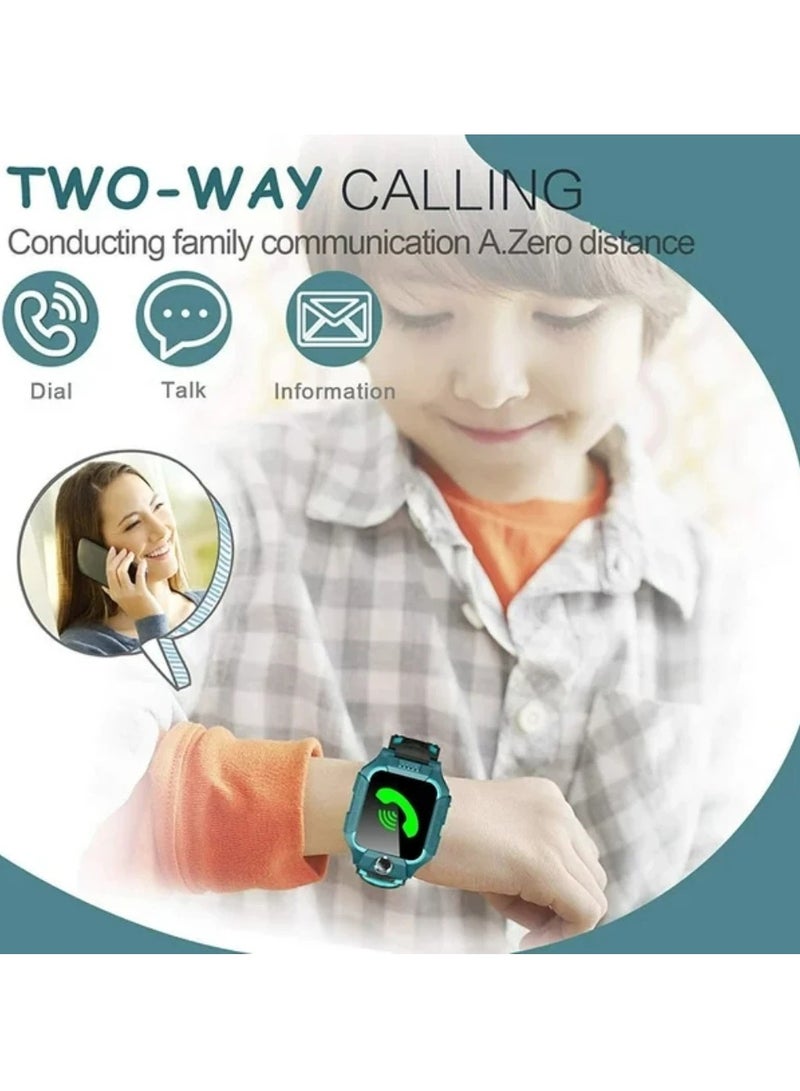 AROAQ Z6F Kids Smart Watch, IP67 Waterproof Wrist Smartwatch With SOS Voice Chat, Two Way Calling Kids Digital Wrist Watch, Durable Remote Photo Smartwatch With Flashlight And Camera, (Blue)  - Image 4