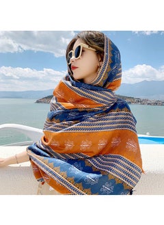 Bluejw Beach Shawl And Wrap For Women Summer Scarfs Cotton And Linen Boho Sunscreen Tassel Fashion Scarves Outdoor Camping Sun Protection Warmth Breathable Blanket  - Image 3