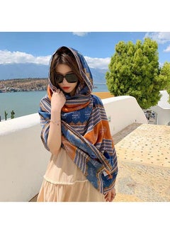 Bluejw Beach Shawl And Wrap For Women Summer Scarfs Cotton And Linen Boho Sunscreen Tassel Fashion Scarves Outdoor Camping Sun Protection Warmth Breathable Blanket  - Image 1