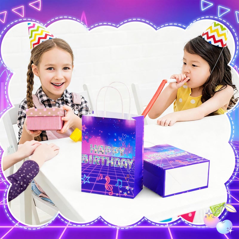 Epakh 24 Pcs Kpop theme Musical Party Favor Gift Bags Kpop Themed Goodie Treat Bags Candy Pouchâ€Œ with Handles for Birthday Party Supplies - Image 2