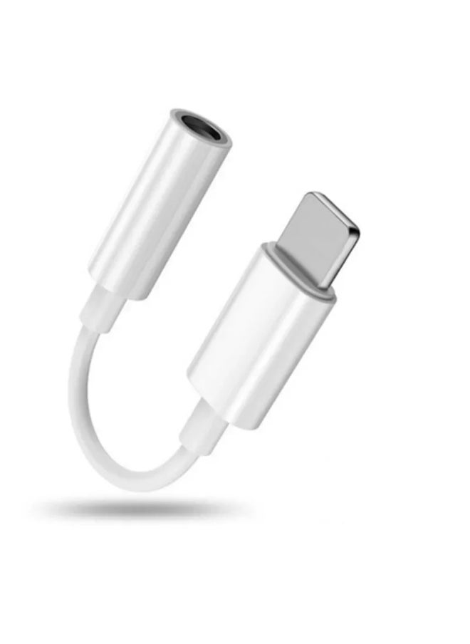 For Apple Earphones Adapter Line 3.5 To Lightning Mobile Phone Adapter Microphone Sound Card Conversion Line Made In China-Interface Form:Single-listen To Songs, Wire Control, Call, Live Broadcast (with Packaging)