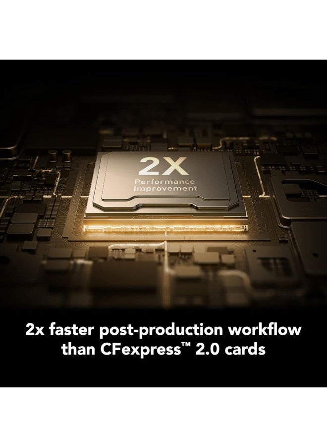 Lexar Professional 512GB CFexpress 4.0 Type A Card Gold Series – Up To 1800MB/s Read 1650MB/s Write, VPG-400, 8K Raw Video, IP68 Waterproof, For Sony Mirrorless Cameras 512 GB - Image 3