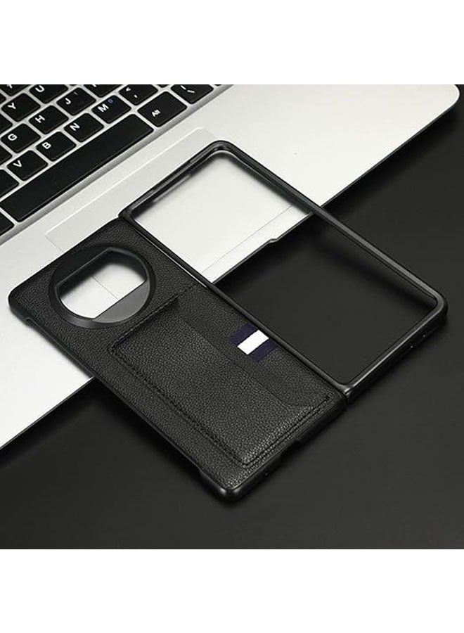 Compatible with Huawei Mate X3 phone case, premium PU leather ultra-thin shockproof rear per phone case protector with card slot bracket for Huawei Mate X3 phone case - Image 5