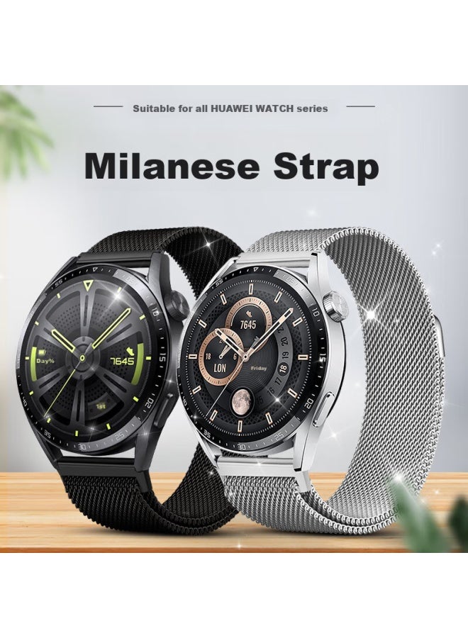 Wei Qiantu Weiqiantu Compatible With Huawei Watch Band, Watch Gt3/gt2/42mm Magnetic Strap, Milan Gt3 Pro/20mm Wristband For Men And Women, 42/43 Dial - Image 2