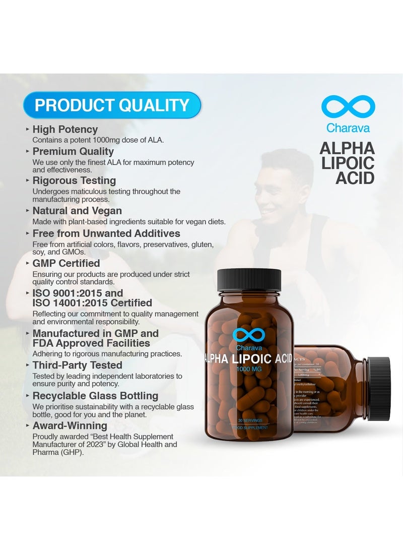 Charava R-ALA Alpha Lipoic Acid 250mg - Image 4