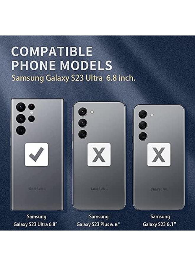 erorex 【3 Pack】 Screen Protector For Samsung Galaxy S23 Ultra (6.8 Inch), Support Fingerprint Unlock Full Cover Hydrogel Aqua Screen Protector Curved For Samsung Galaxy S23 Ultra 6.8 Inch  - Image 2