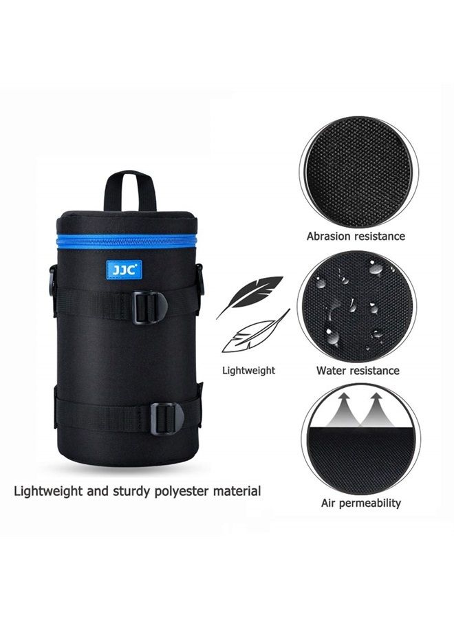JJC Camera Lens Pouch Case for Canon RF 600mm EF 70-200mm Nikon Nikkor AF-S 70-200mm AF 80-200mm & More, Zipper Polyester Lens Protective Bag Interior Size 4.3x8.9” - Image 3