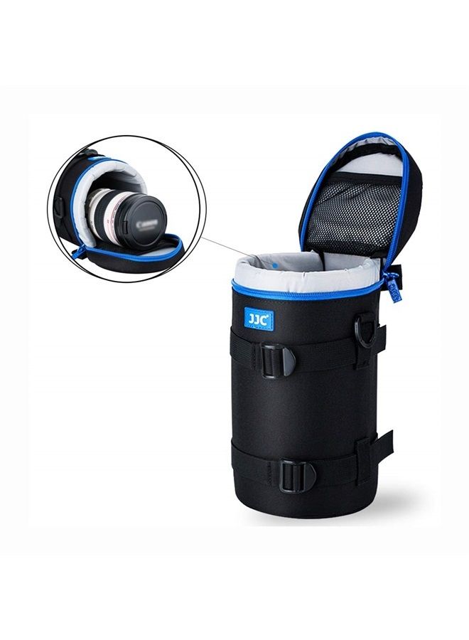 JJC Camera Lens Pouch Case for Canon RF 600mm EF 70-200mm Nikon Nikkor AF-S 70-200mm AF 80-200mm & More, Zipper Polyester Lens Protective Bag Interior Size 4.3x8.9” - Image 5