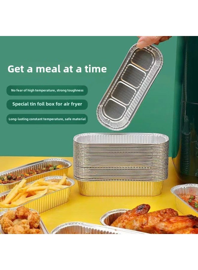 Thickened Air Fryer Tin Paper Box Special Paper Tray High Temperature Food Grade Oven Baking Bowl Disposable Sweetheart Packaging-Specifications:High Temperature Resistant  Reusable-Capacity:Enlarged And Thickened  Non-stick And Non-focus  - Image 2