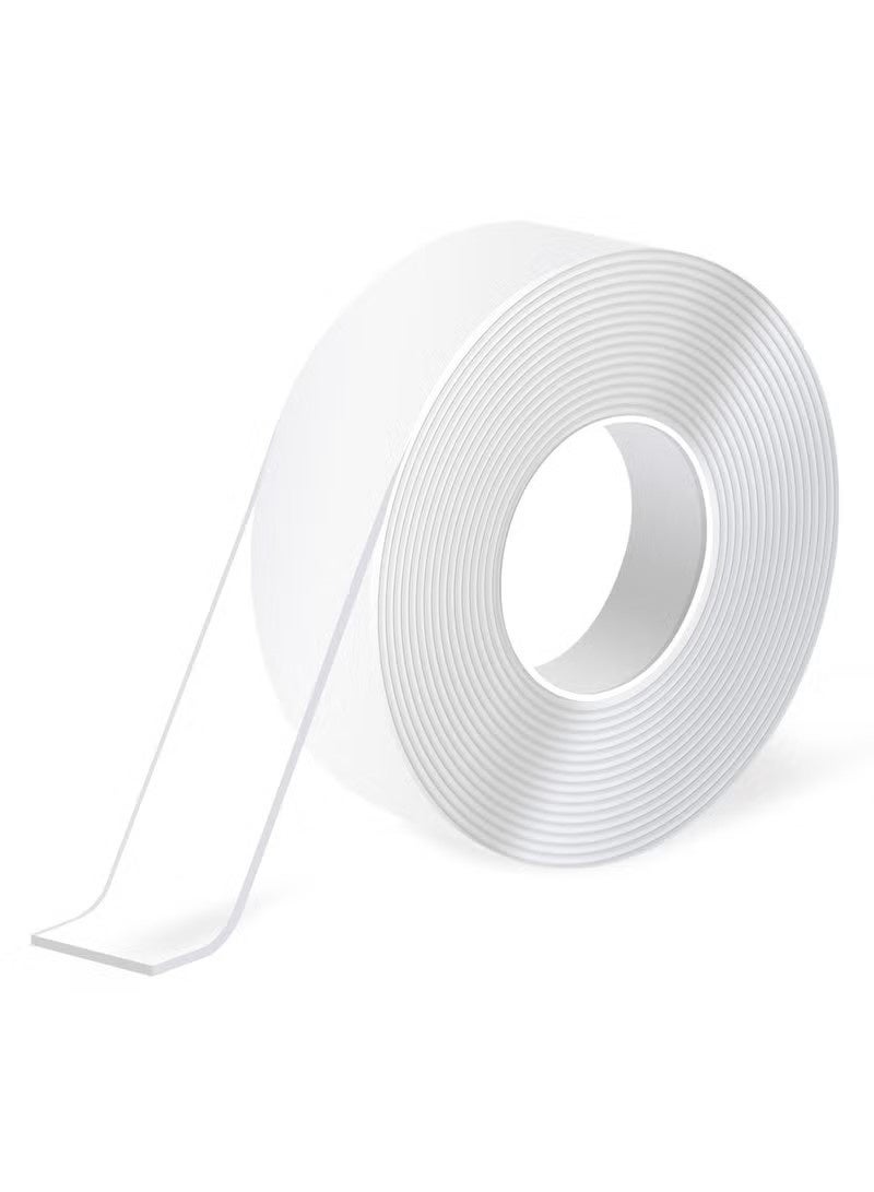 Extra Strong Double Sided Nano Adhesive Tape Heavy Duty Removable, Clear Sticky Adhesive Nano Tape Tough Washable Waterproof Mounting Tape for Hanging Picture, Poster, Carpet - Image 1