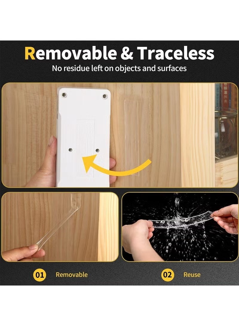 Extra Strong Double Sided Nano Adhesive Tape Heavy Duty Removable, Clear Sticky Adhesive Nano Tape Tough Washable Waterproof Mounting Tape for Hanging Picture, Poster, Carpet - Image 4