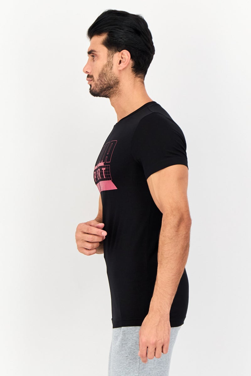 PUMA Men Slim Fit Short Sleeves Outdoor Top, Black - Image 2