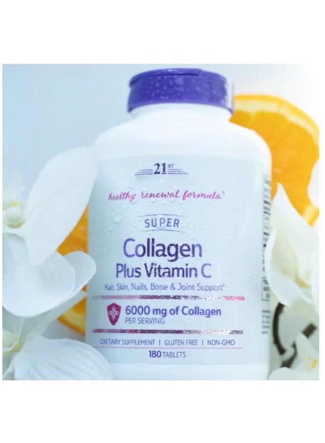 21st Super Collagen Plus Vitamin C Tablets 180 Count | Skin, Hair & Joint Support Supplement - Image 2
