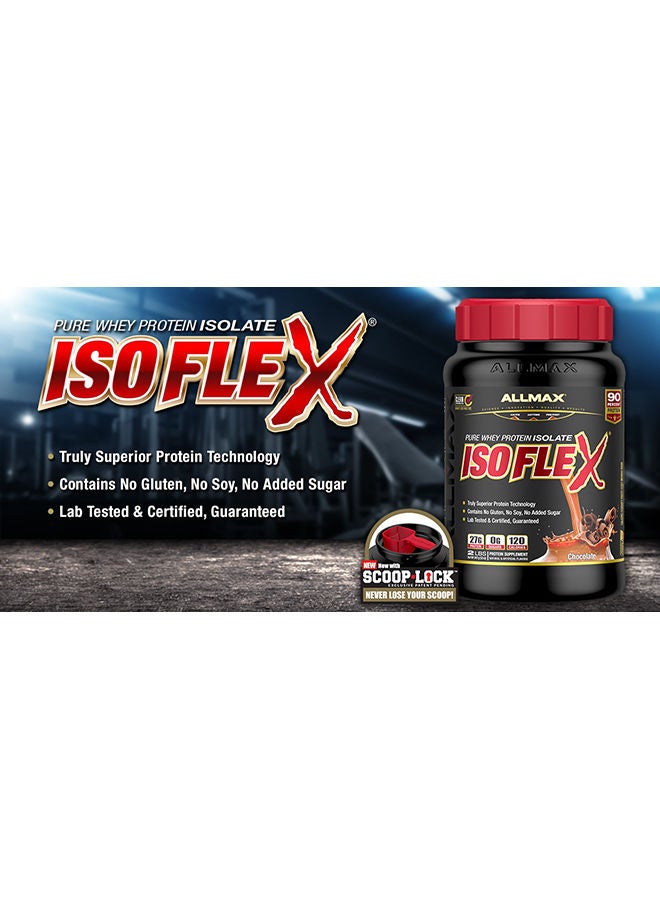 Allmax Isoflex Whey Isolate Protein Powder 5Lbs, Chocolate, 27G Protein  - Image 3