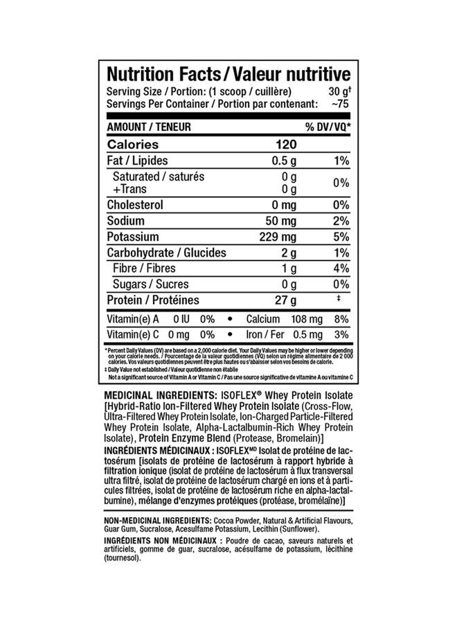 Allmax Isoflex Whey Isolate Protein Powder 5Lbs, Chocolate, 27G Protein  - Image 2