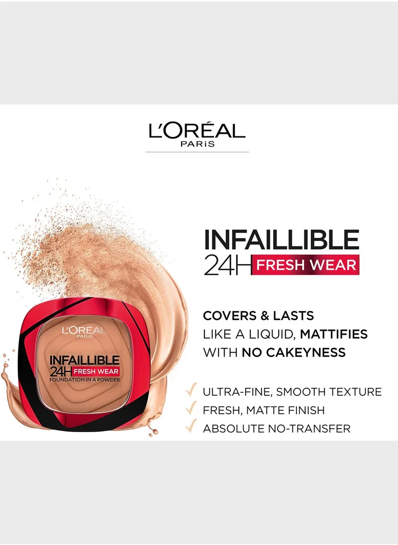 L'OREAL PARIS Infallible 24Hr Freshwear Powder Foundation 140 Golden beige