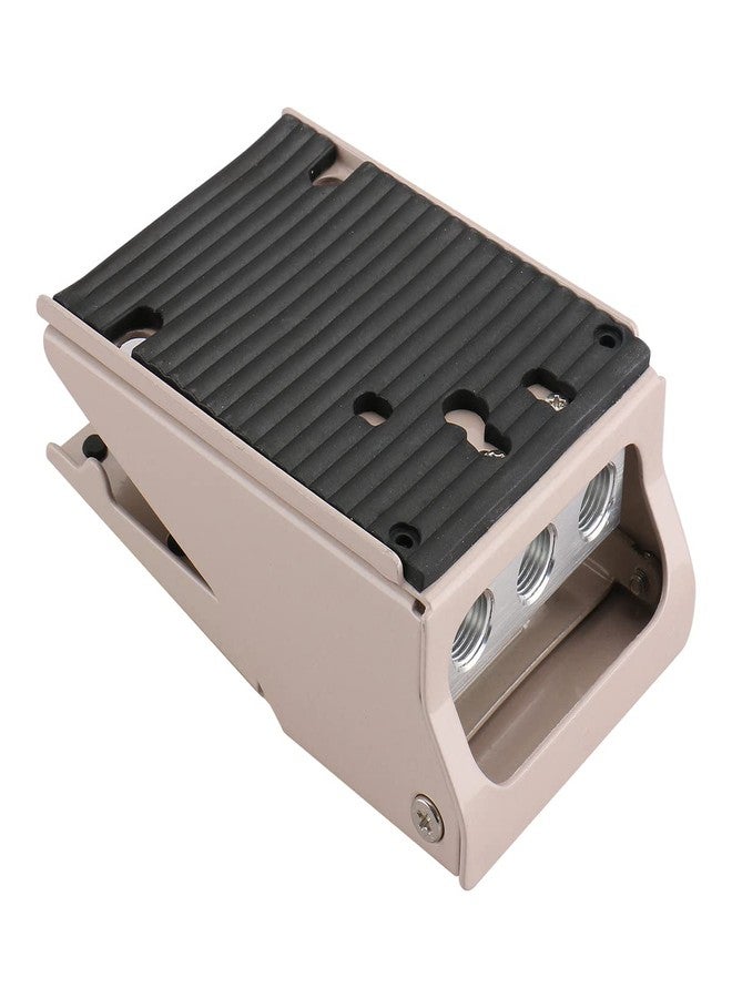 Baomain Pneumatic Foot Pedal Valve FV-420 Momentary 4 Way 2 Position 1/4" PT Threaded Nonslip Rubber - Image 5
