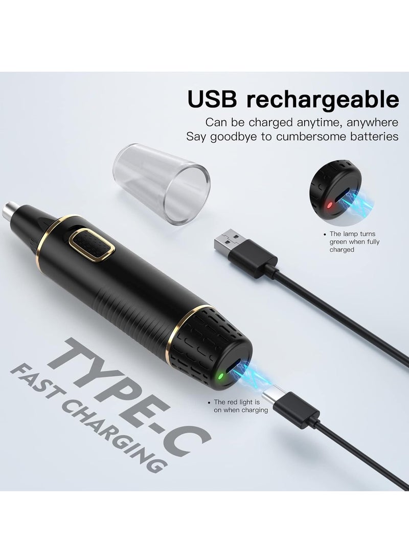 general Nose Hair Trimmer for Men Rechargeable 3-in-1 Versatile Nose Trimmer Professional Painless Hair Trimmer for Ear Beard Facial Trimmer for Men, Wet or Dry Use,Dual Edge Blades - Image 3