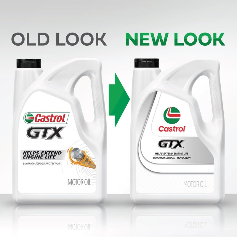 Castrol GTX 10W-30 Conventional Motor Oil, 5 Quarts - Image 2