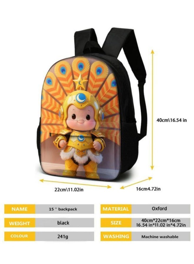 واضح من النار مساعد جيد للسفر اللطيف! مجموعة من ثلاث قطع من حقائب الرسوم المتحركة الحصرية للأطفال والمراهقين، خفيفة ومريحة (يمكن للطلاب والأطفال والأصدقاء استخدامها في النزهات ورياضات تسلق الجبال والذهاب إلى المدرسة وما إلى ذلك) - 93 - Image 5