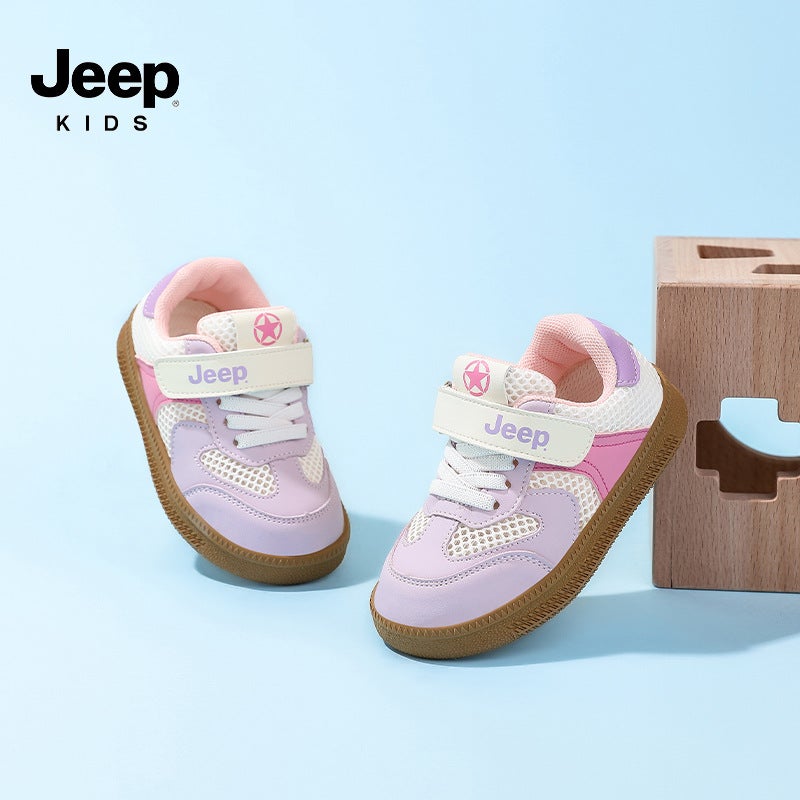 Jeep Children'S Shoes 2025 Comfortable Lightweight Girls Sneaker Convenient Velcro Casual Boys Children - Image 1
