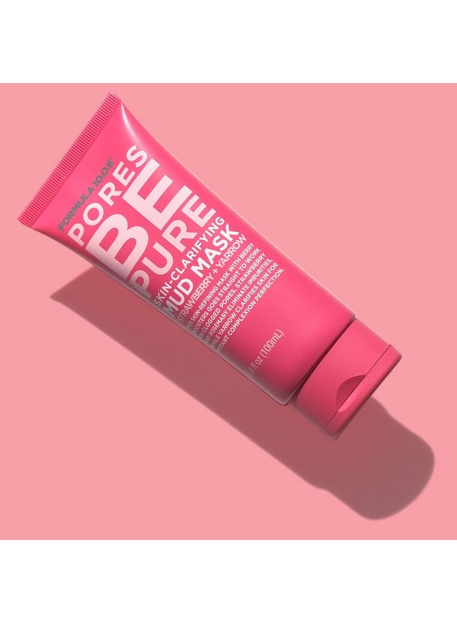 FORMULA 10.0.6 - Pores Be Pure Skin-Clarifying Mud Mask 3.4 fl oz. Unclogs Pores, Removes Impurities for Clear Skin, Vegan, Sulfate-Free & Cruelty-Free - Image 3