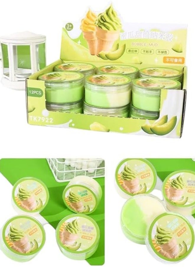 Watermelon Ice Cream Nano Clay Bright Colors and Assorted Colors Single Piece 