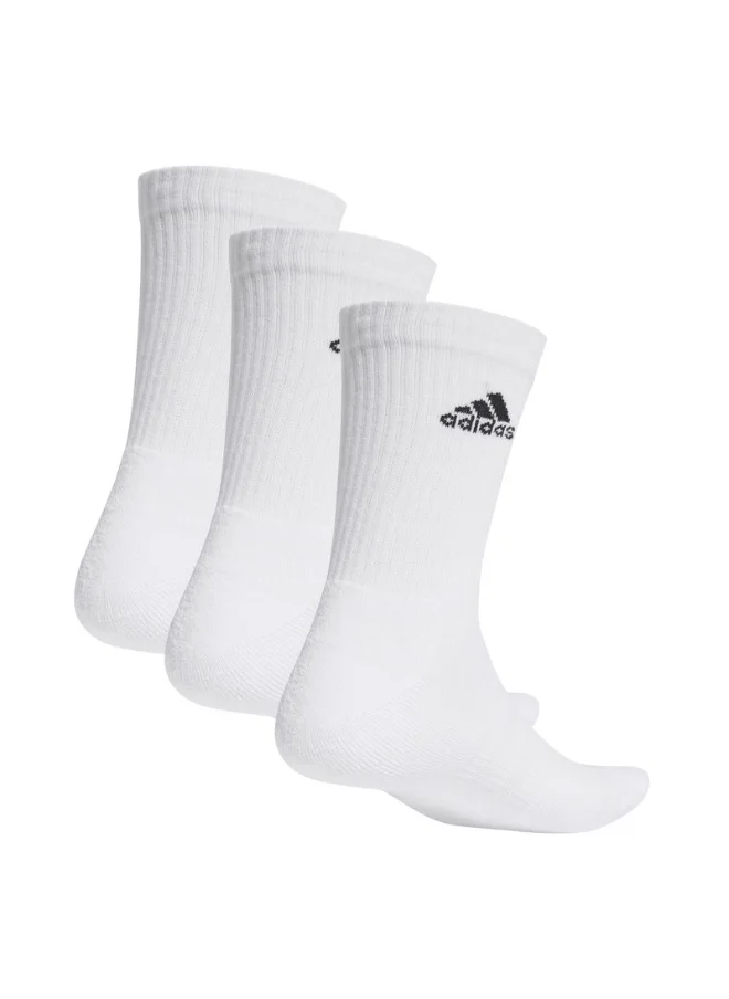 اديداس اوريجينالز adidas C SPW CRW 3P White Training SOCKS for Unisex - KS