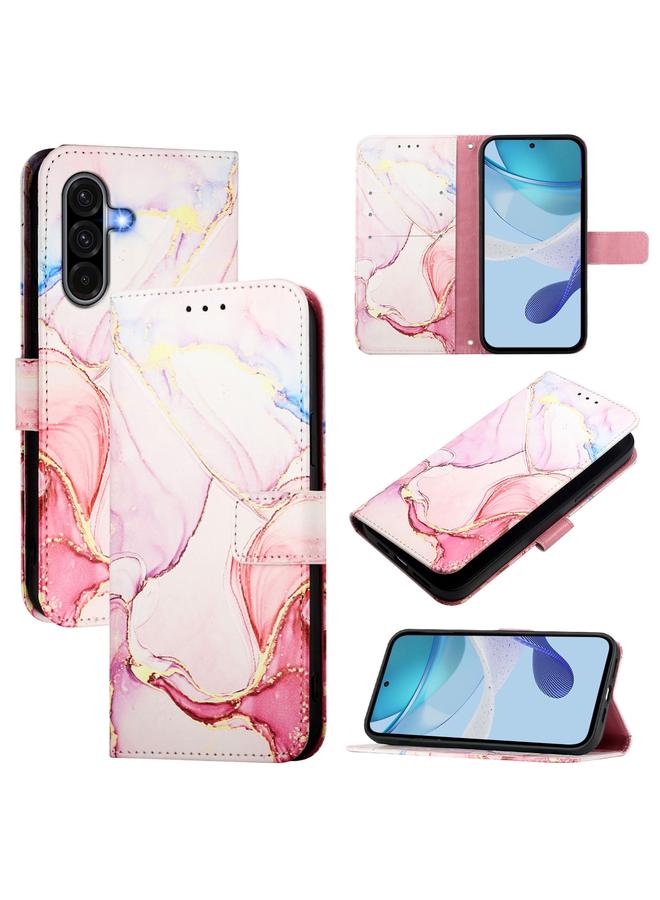 S-TOP Case For Samsung Galaxy A56 5G PT003 Marble Pattern Flip Leather Phone Case - Image 1