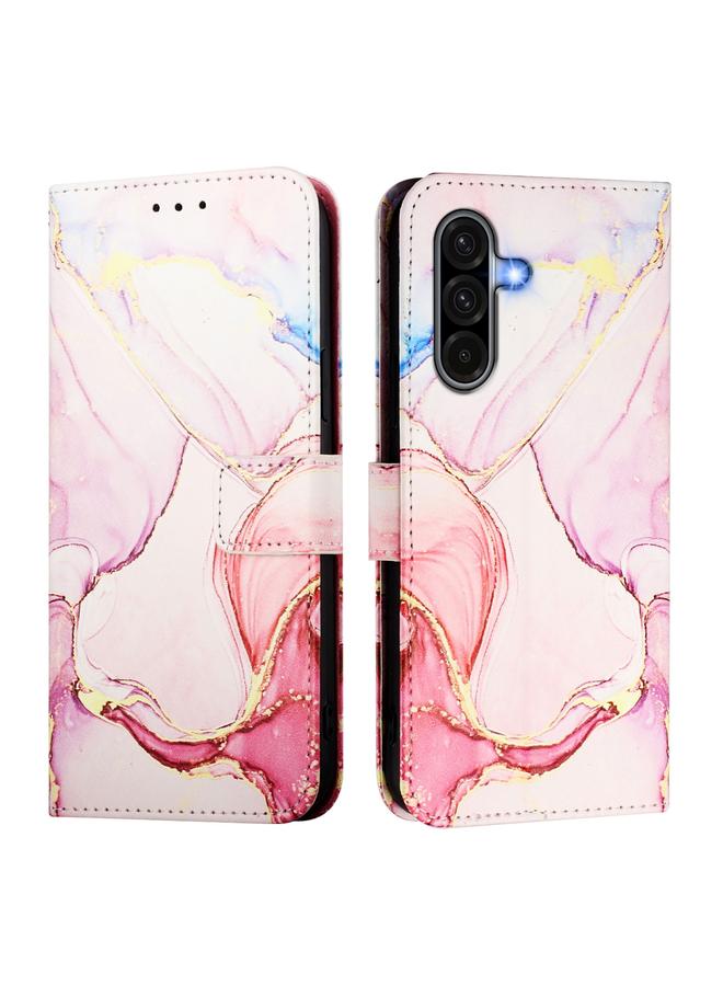 S-TOP Case For Samsung Galaxy A56 5G PT003 Marble Pattern Flip Leather Phone Case - Image 2
