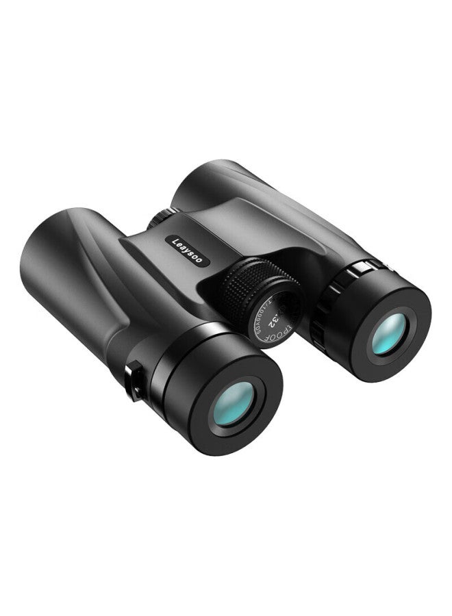 Leaysoo 8x32 Black Hd High Magnification Low Light Visible Non-infrared Portable Outdoor Mountaineering Concert Dual Telescope - Image 1