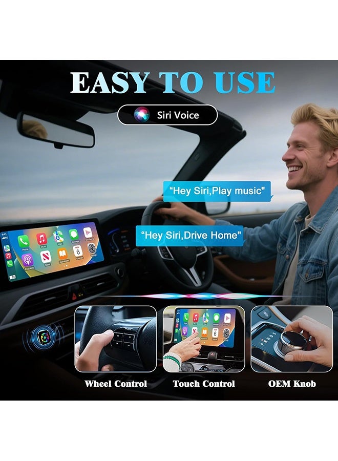 دبليو أف أف أو محول سيارة لاسلكي 2 في 1 CarPlay صندوق صغير - مع بلوتوث 5.0 وواي فاي - صندوق ذكي للسيارة يحول CarPlay السلكي إلى لاسلكي - للسيارات التي تدعم CarPlay/Android Auto السلكية - اتصال تلقائي، التوصيل والتشغيل - Image 5